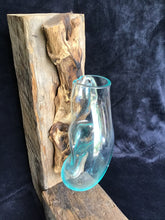 Load image into Gallery viewer, Hand Blown Glass Wall Vase
