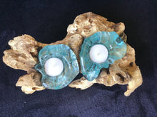 Load image into Gallery viewer, Hand Blown Glass Candle Holder ~ Double
