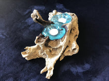 Load image into Gallery viewer, Hand Blown Glass Candle Holder ~ Double
