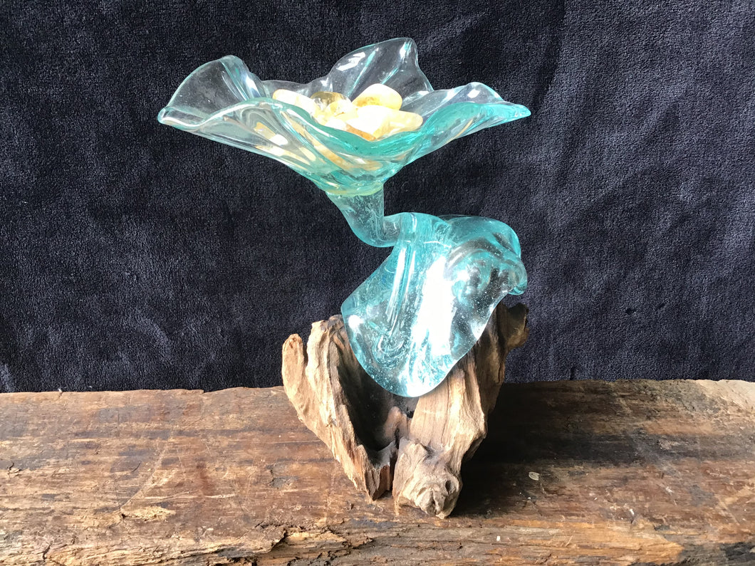 Hand Blown Glass Platter/Dish